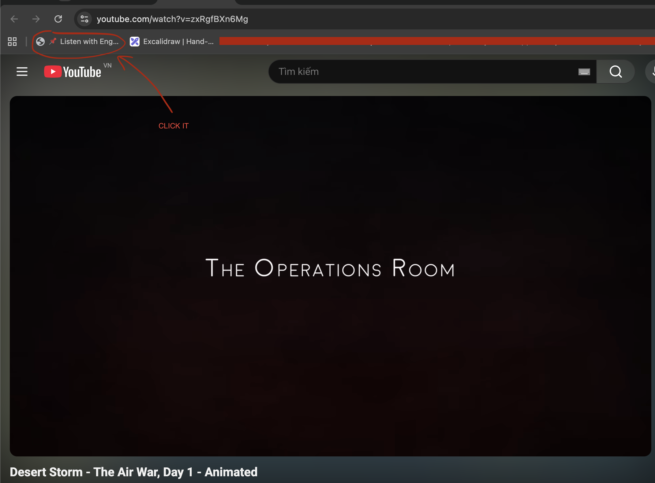 Clicking the bookmark on a YouTube video page